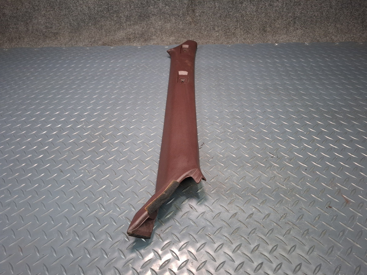 86-92 Toyota Supra MA71 Front Interior A Pillar Trim Cover Panel Set Maroon OEM