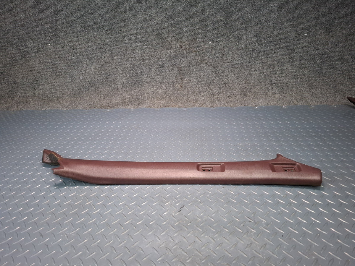 86-92 Toyota Supra MA71 Front Interior A Pillar Trim Cover Panel Set Maroon OEM