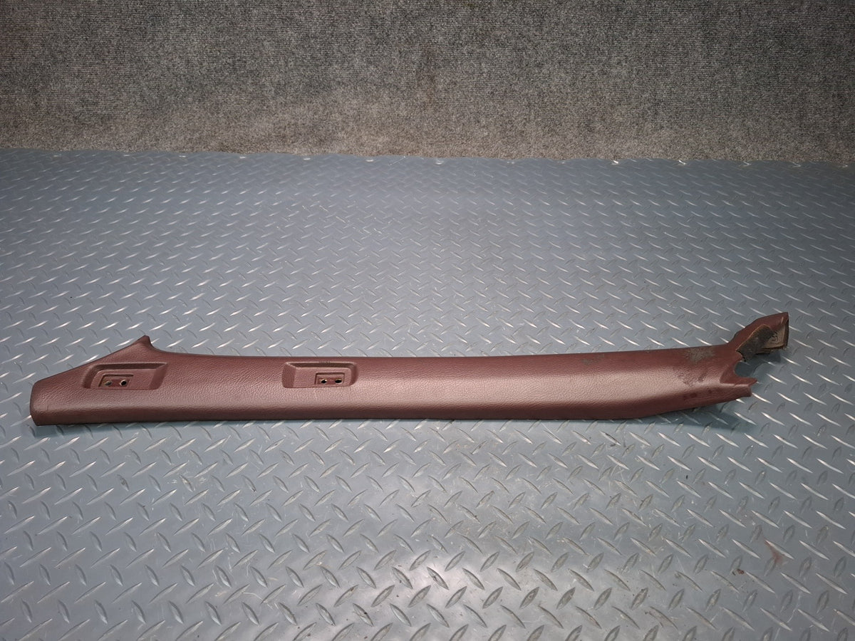 86-92 Toyota Supra MA71 Front Interior A Pillar Trim Cover Panel Set Maroon OEM