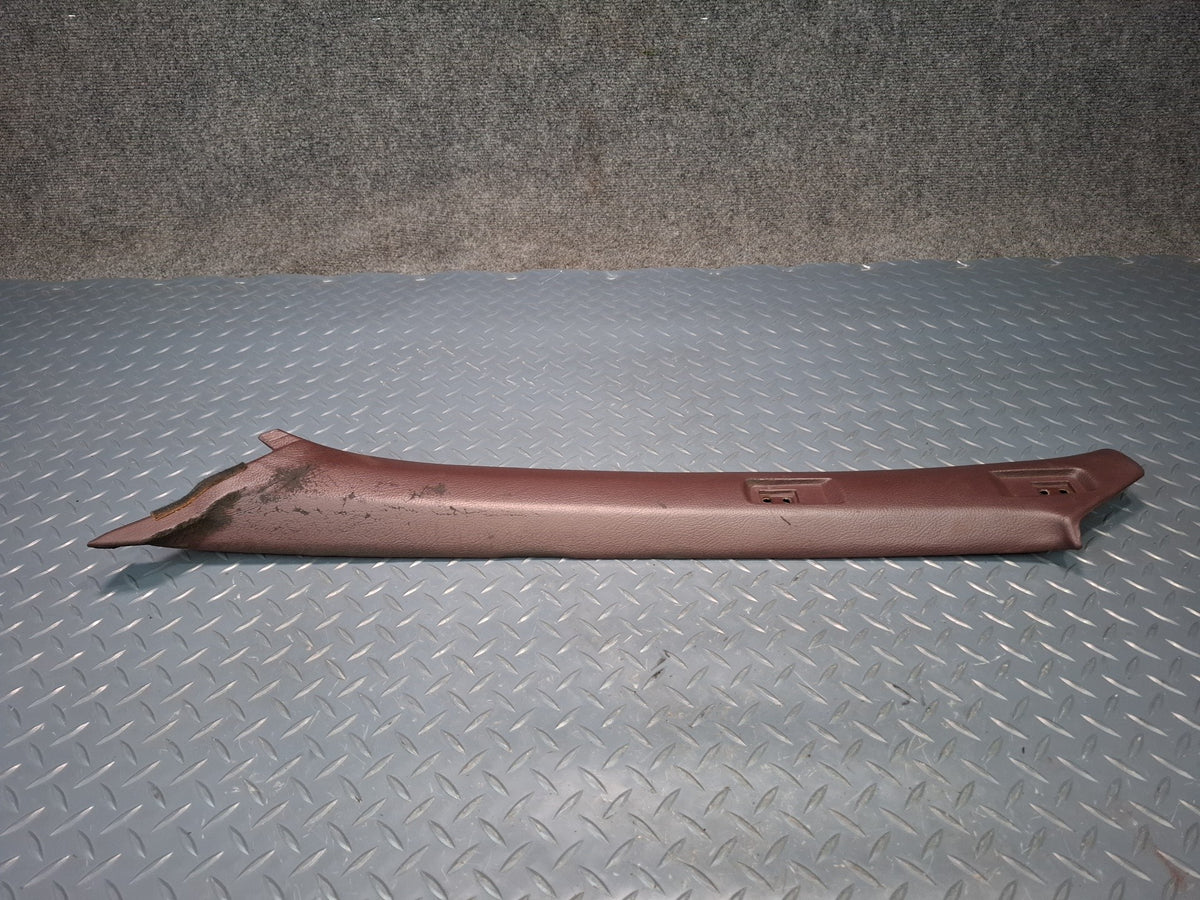 86-92 Toyota Supra MA71 Front Interior A Pillar Trim Cover Panel Set Maroon OEM