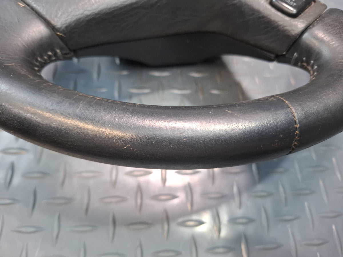 89-92 Toyota Supra MA71 Leather Steering Black w Cruise Switch OEM