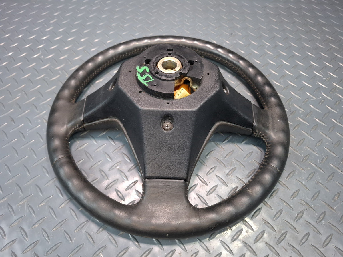 89-92 Toyota Supra MA71 Leather Steering Black w Cruise Switch OEM