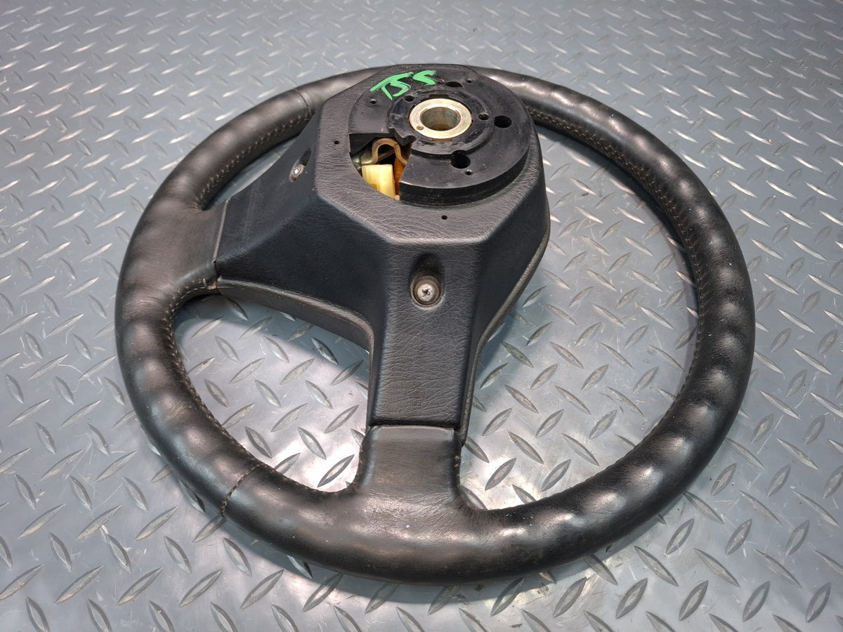 89-92 Toyota Supra MA71 Leather Steering Black w Cruise Switch OEM