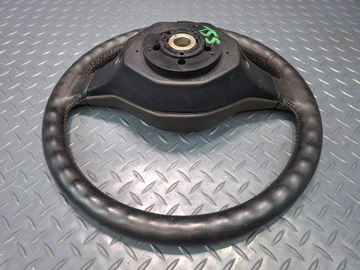 89-92 Toyota Supra MA71 Leather Steering Black w Cruise Switch OEM