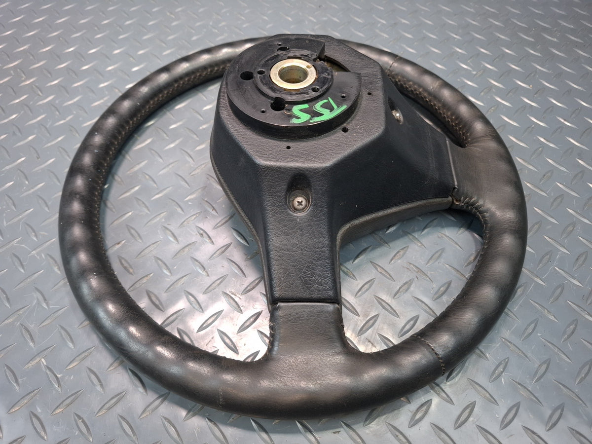 89-92 Toyota Supra MA71 Leather Steering Black w Cruise Switch OEM