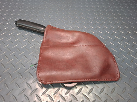 86-92 Toyota Supra MK3 MA71 Emergency Parking Handbrake Handle w Boot Maroon OEM