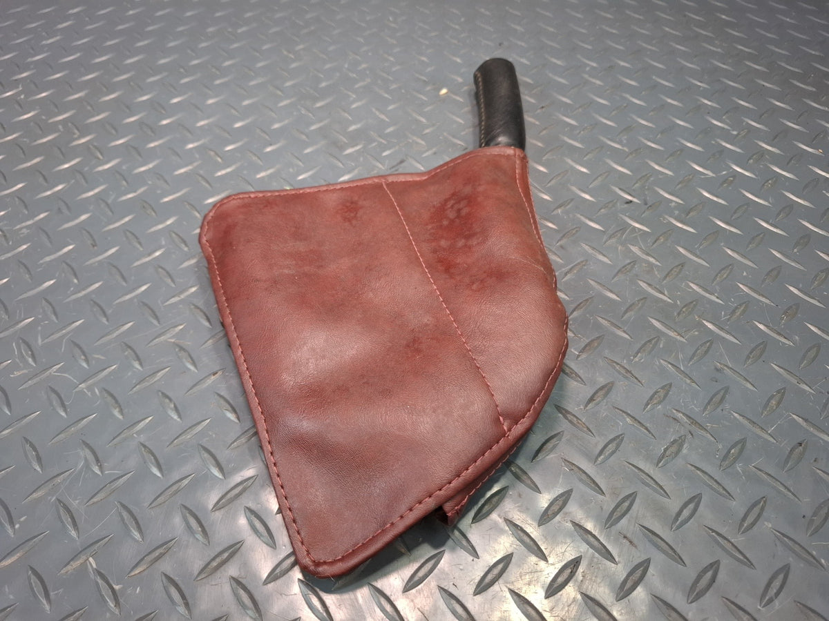 86-92 Toyota Supra MK3 MA71 Emergency Parking Handbrake Handle w Boot Maroon OEM