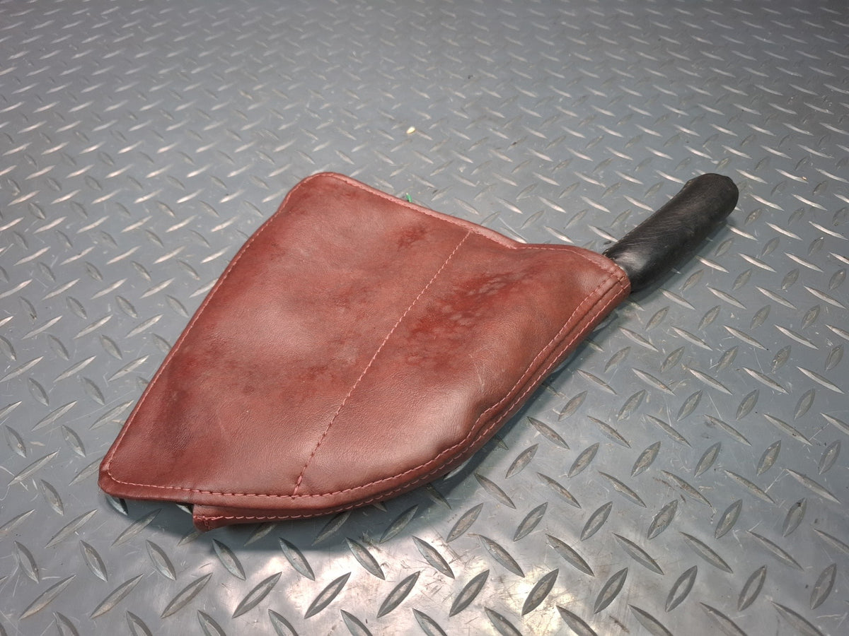 86-92 Toyota Supra MK3 MA71 Emergency Parking Handbrake Handle w Boot Maroon OEM