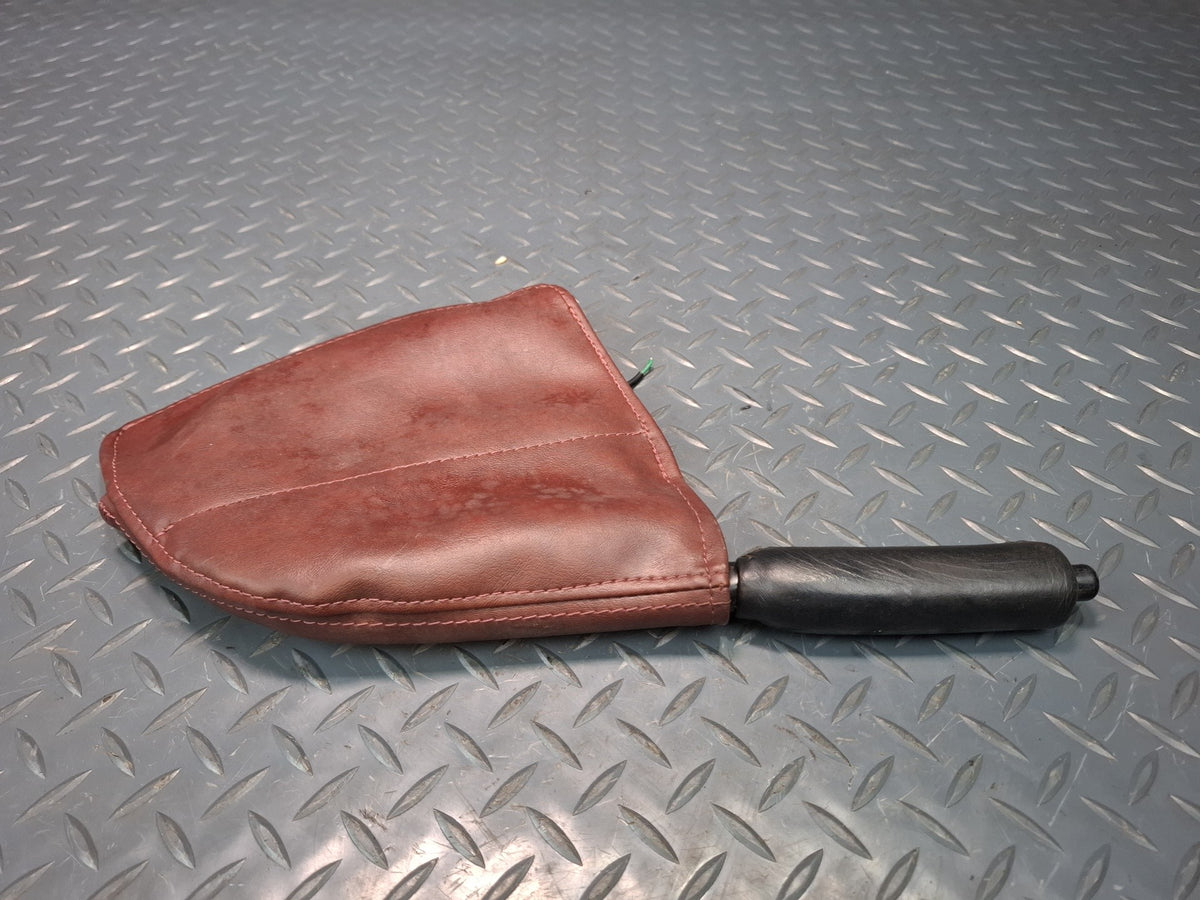 86-92 Toyota Supra MK3 MA71 Emergency Parking Handbrake Handle w Boot Maroon OEM