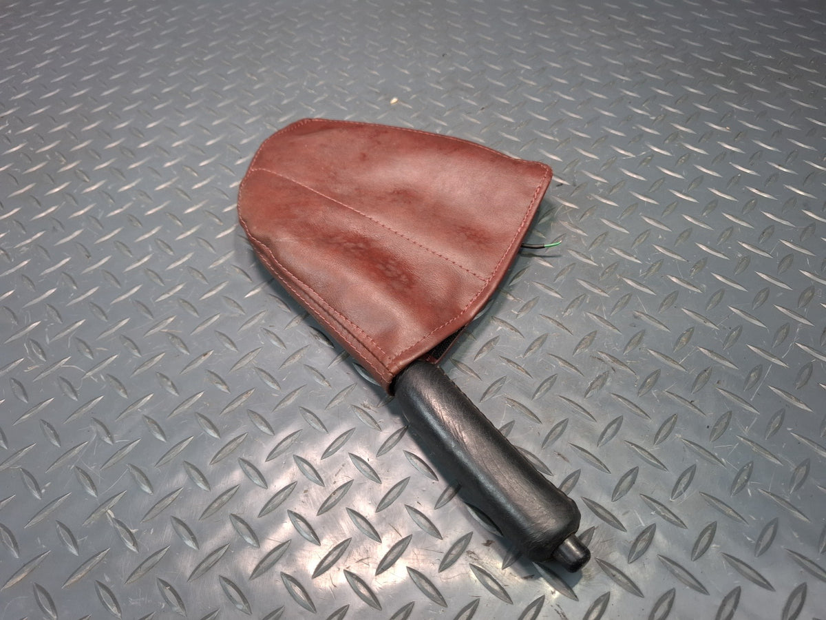 86-92 Toyota Supra MK3 MA71 Emergency Parking Handbrake Handle w Boot Maroon OEM