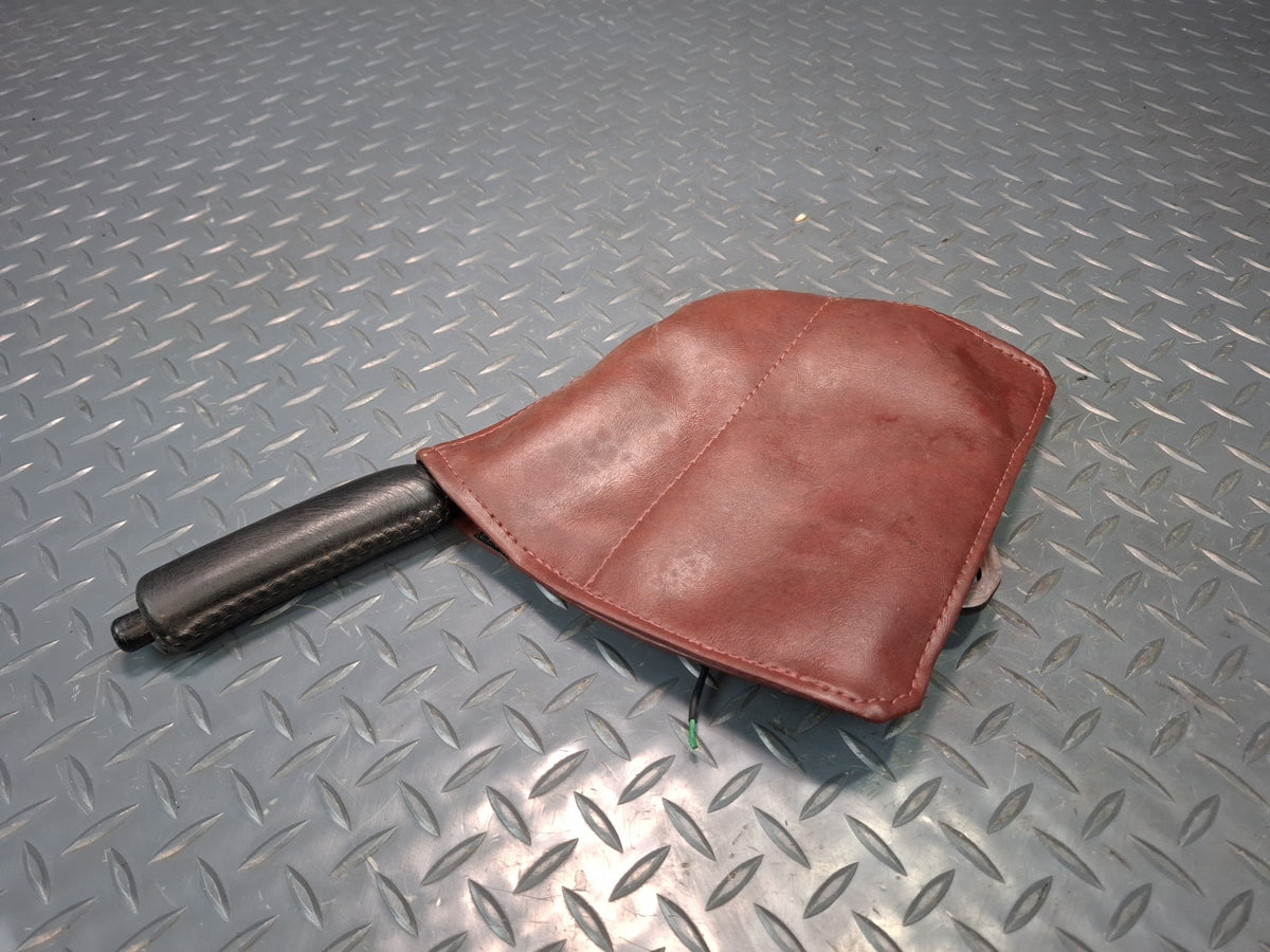 86-92 Toyota Supra MK3 MA71 Emergency Parking Handbrake Handle w Boot Maroon OEM