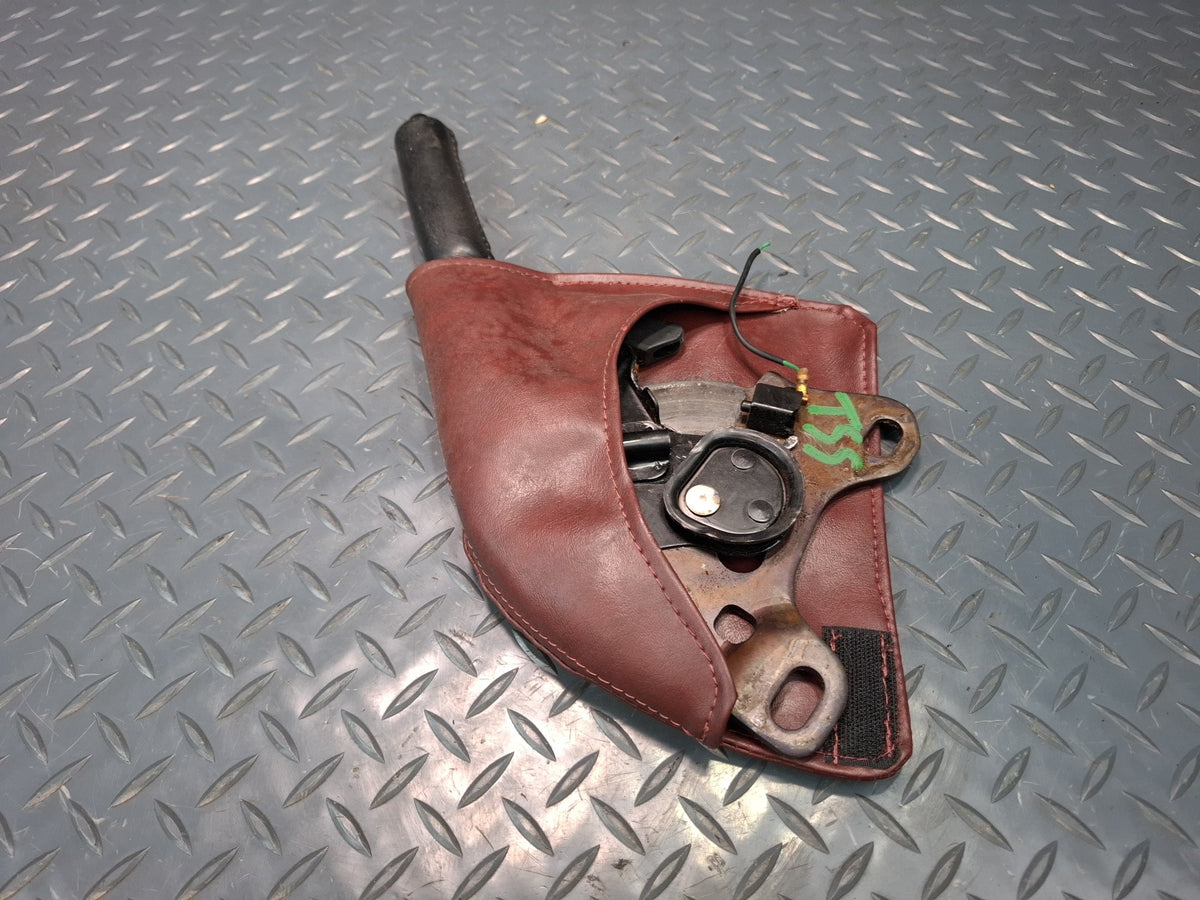 86-92 Toyota Supra MK3 MA71 Emergency Parking Handbrake Handle w Boot Maroon OEM