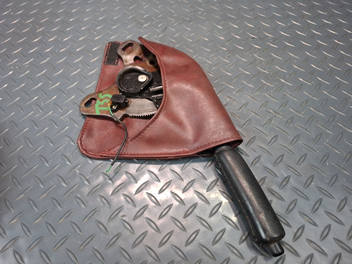 86-92 Toyota Supra MK3 MA71 Emergency Parking Handbrake Handle w Boot Maroon OEM