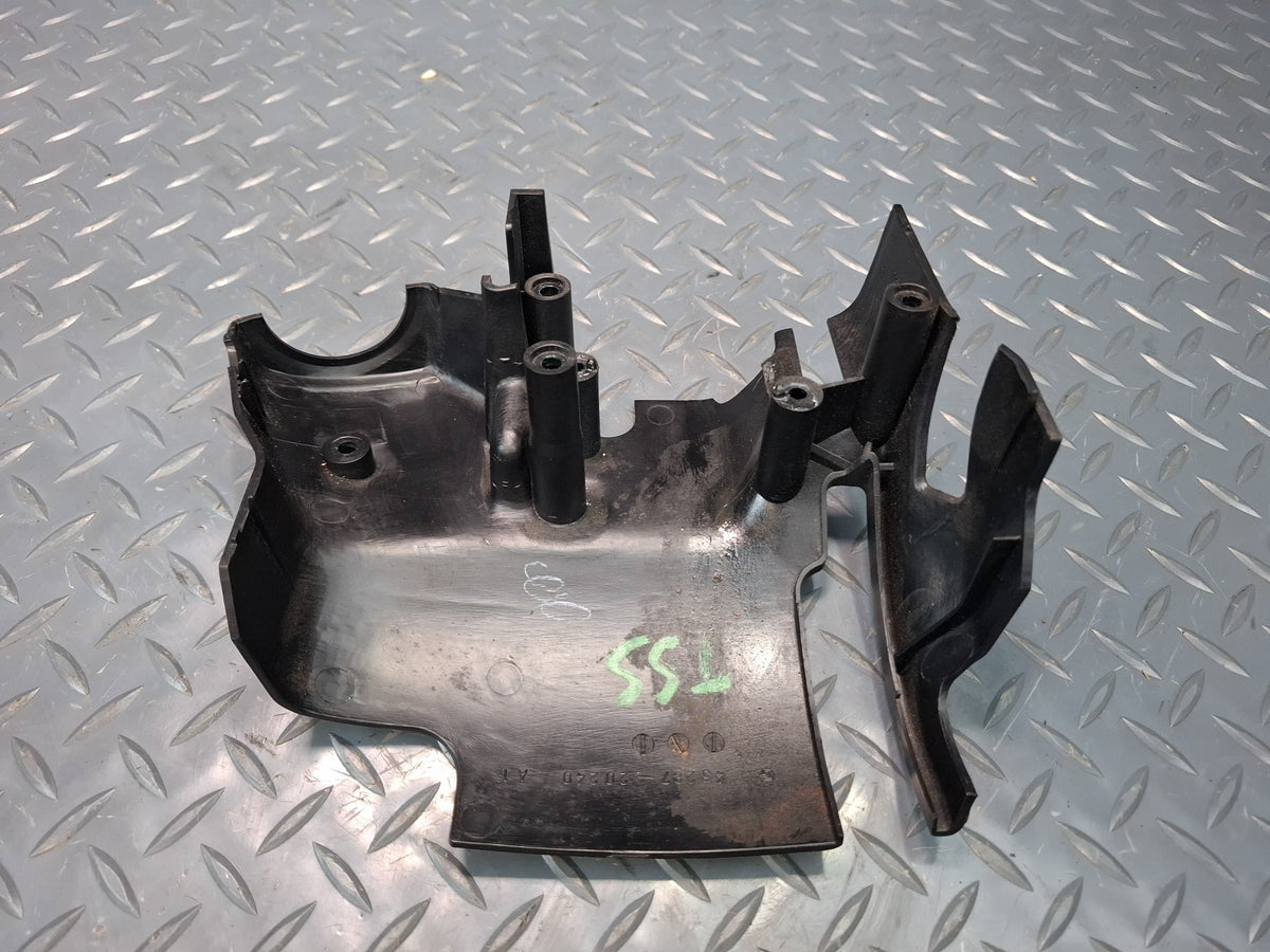 1989 Toyota Supra MA71 MK3 M/T Lower Steering Column Trim Cover Black Damaged