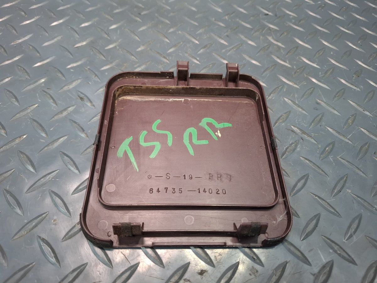 86-92 Toyota Supra MK3 Interior Rear Right Access Cover Maroon 64735-14020 OEM