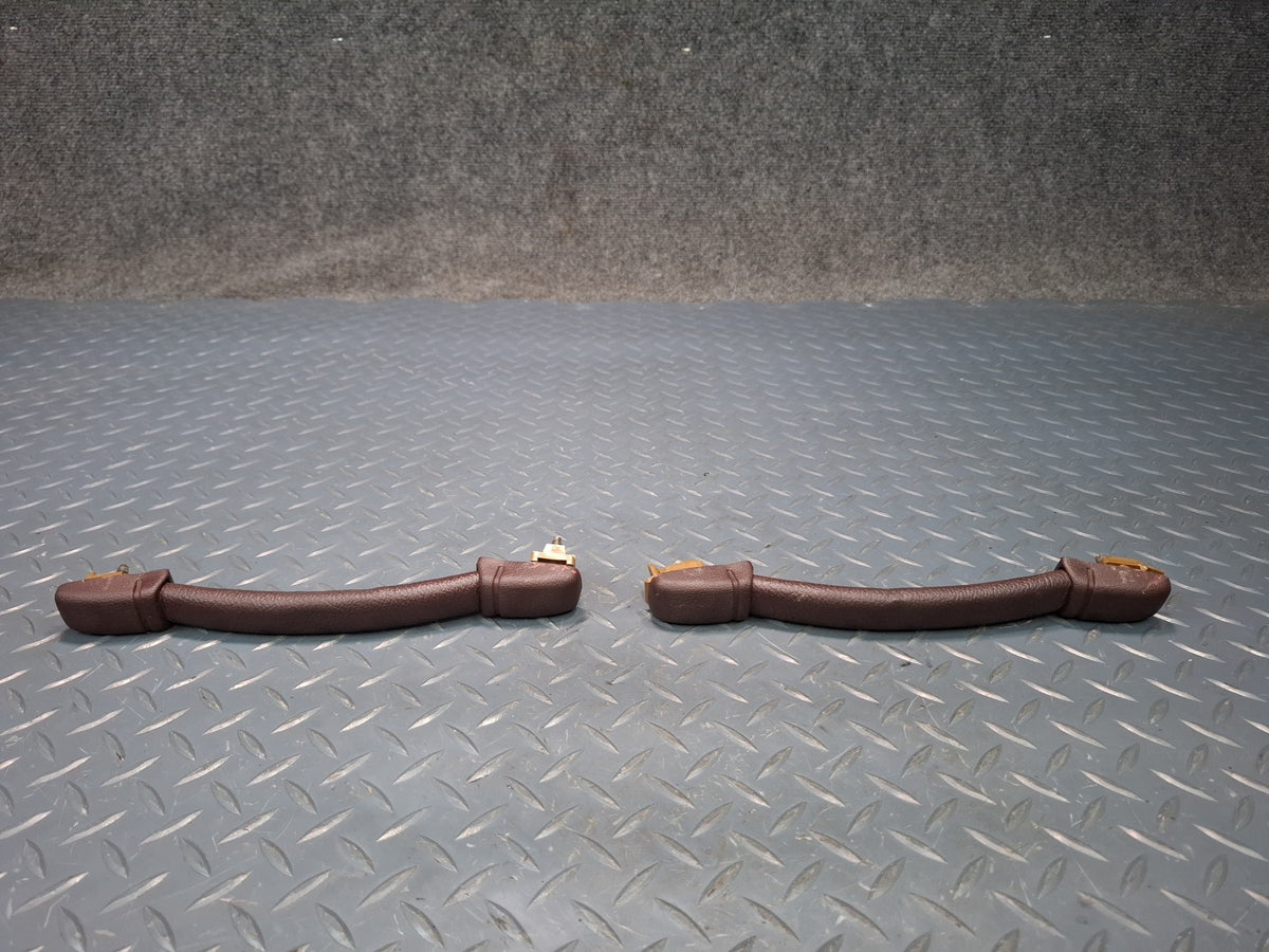 86-92 Toyota Supra MK3 Set of 2 Left & Right Overhead Grab Handle Maroon OEM