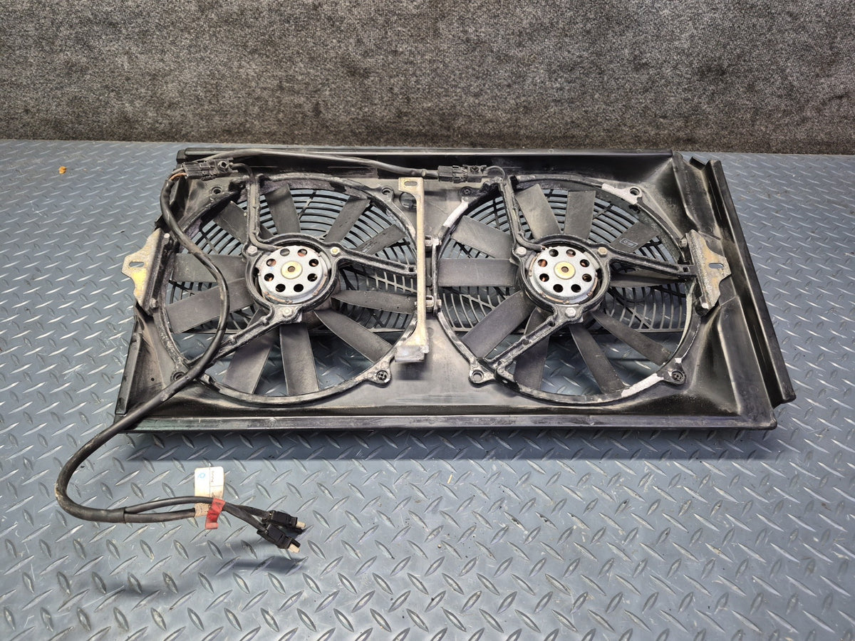 96-98 Mercedes R129 SL500 Engine Radiator Cooling Fan Motor w Shroud OEM