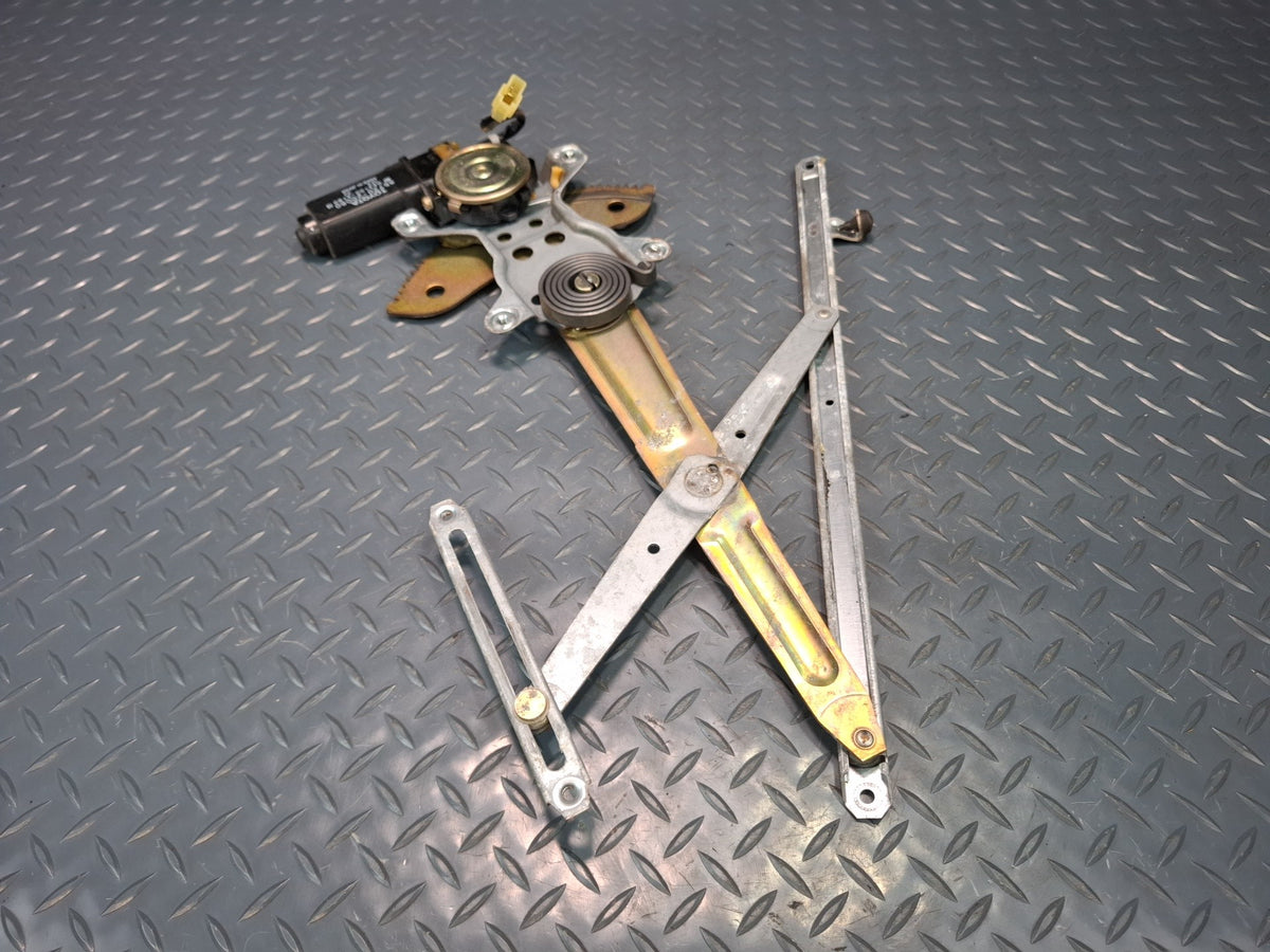 86-92 Toyota Supra MA71 Left Door Window Regulator w Motor OEM