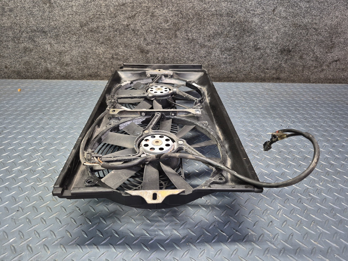 96-98 Mercedes R129 SL500 Engine Radiator Cooling Fan Motor w Shroud OEM