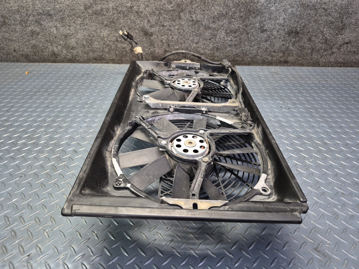 96-98 Mercedes R129 SL500 Engine Radiator Cooling Fan Motor w Shroud OEM
