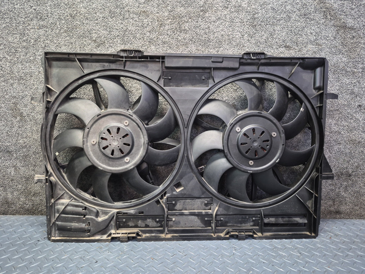 13-15 Audi RS5 8F7 4.2L V8 Engine Radiator Cooling Fan Motor Shroud 87K OEM