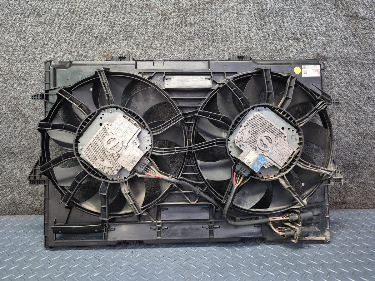 13-15 Audi RS5 8F7 4.2L V8 Engine Radiator Cooling Fan Motor Shroud 87K OEM