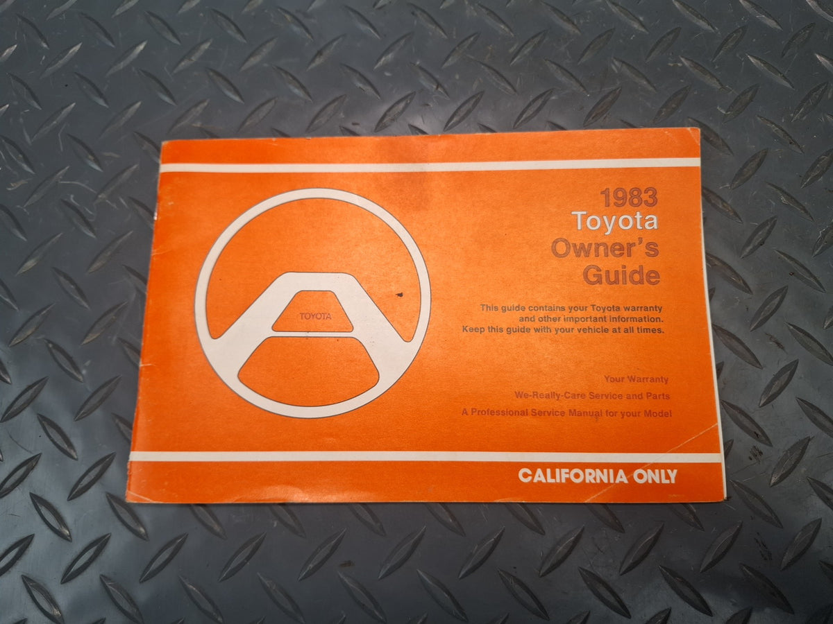 1983 Toyota Celica RA65 User Owner Operator Guide Manual Book Set w Case