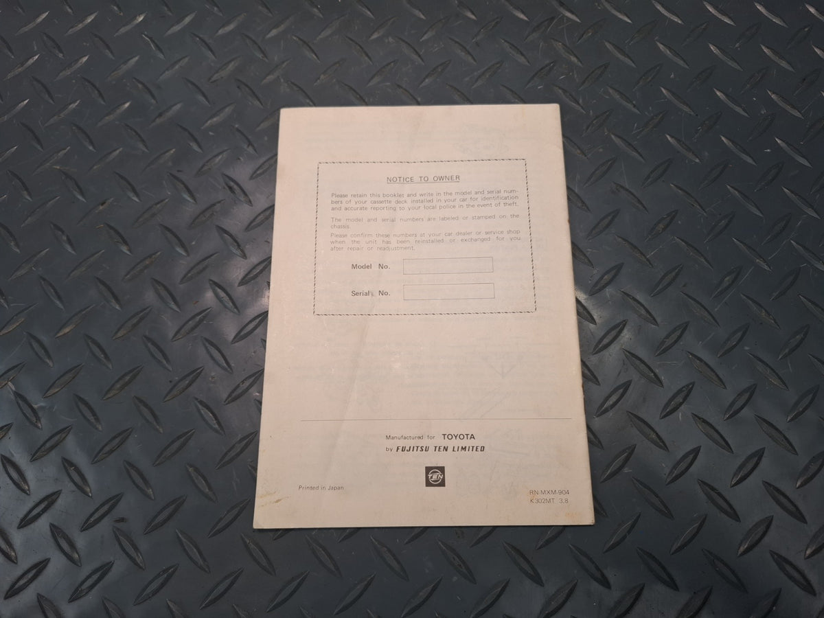 1983 Toyota Celica RA65 User Owner Operator Guide Manual Book Set w Case