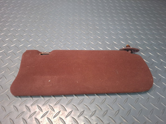 89-90 Toyota Supra MA71 Set of 2 Front Left & Right Cloth Sun Visor Maroon OEM
