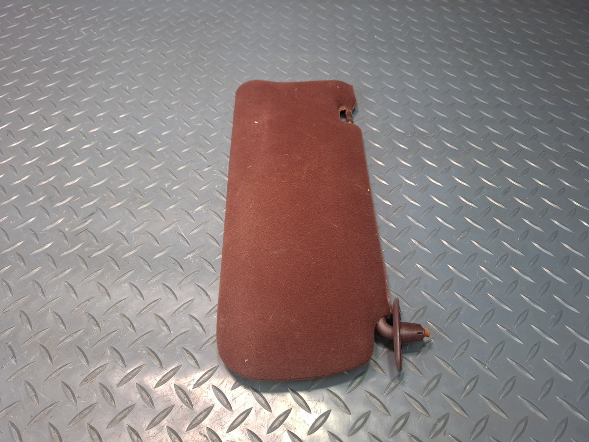 89-90 Toyota Supra MA71 Set of 2 Front Left & Right Cloth Sun Visor Maroon OEM