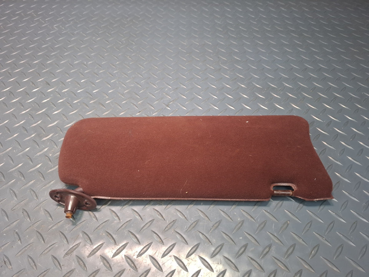89-90 Toyota Supra MA71 Set of 2 Front Left & Right Cloth Sun Visor Maroon OEM