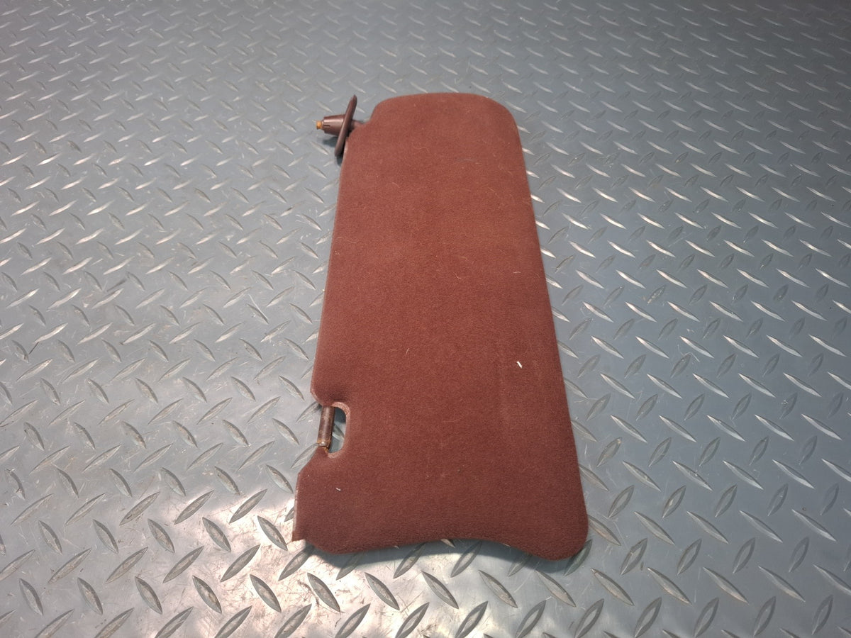 89-90 Toyota Supra MA71 Set of 2 Front Left & Right Cloth Sun Visor Maroon OEM