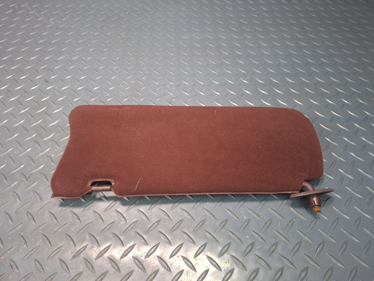 89-90 Toyota Supra MA71 Set of 2 Front Left & Right Cloth Sun Visor Maroon OEM