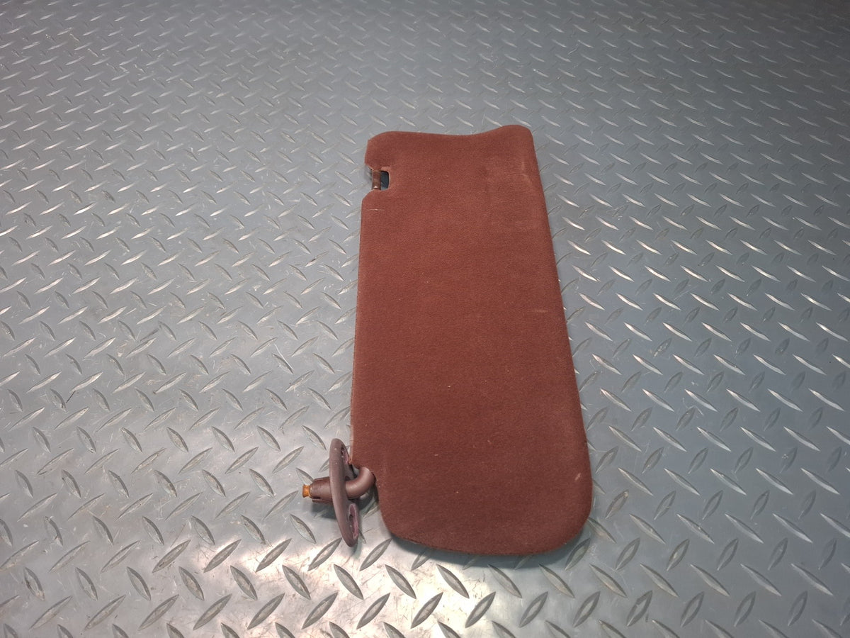 89-90 Toyota Supra MA71 Set of 2 Front Left & Right Cloth Sun Visor Maroon OEM
