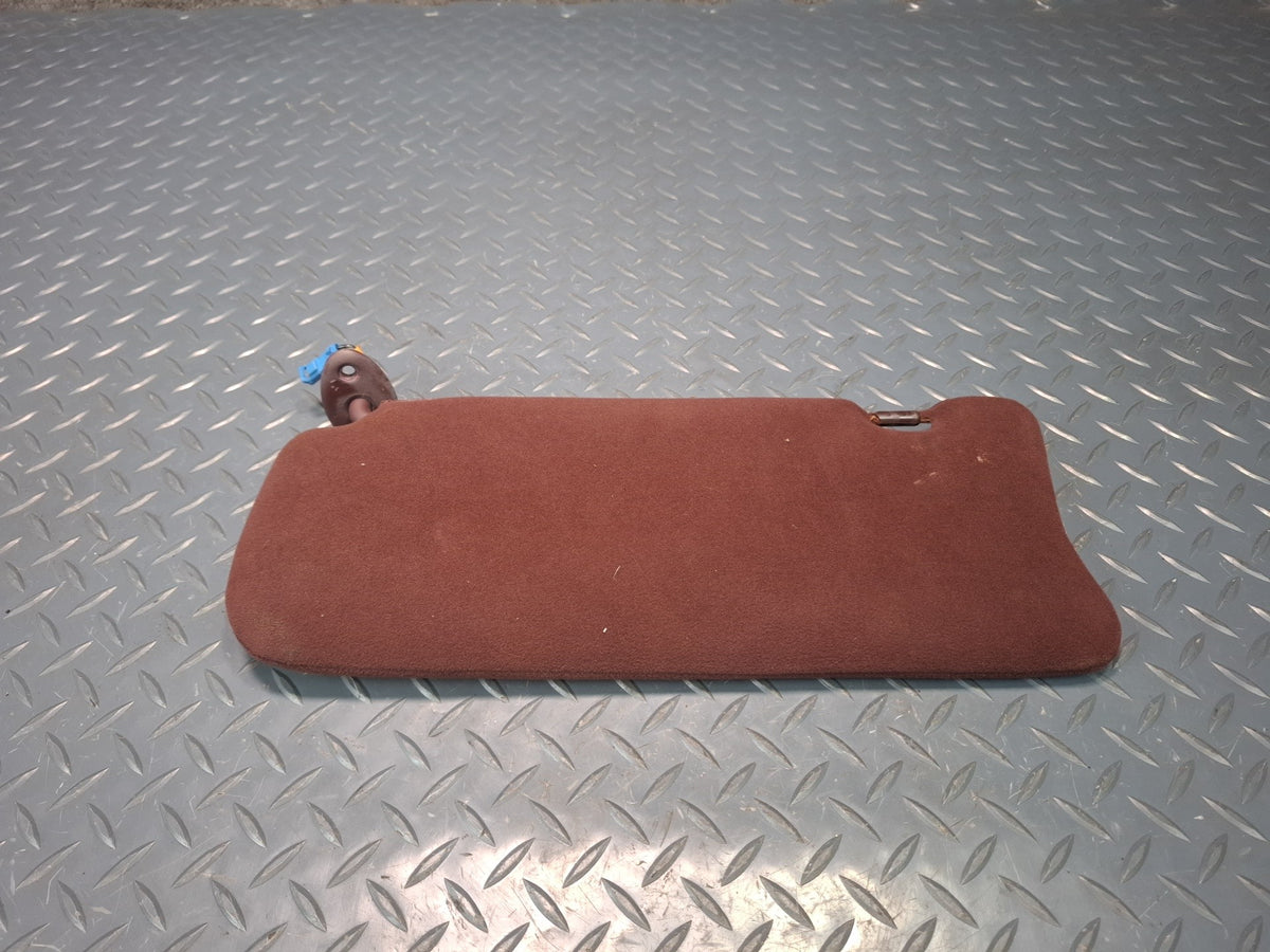 89-90 Toyota Supra MA71 Set of 2 Front Left & Right Cloth Sun Visor Maroon OEM