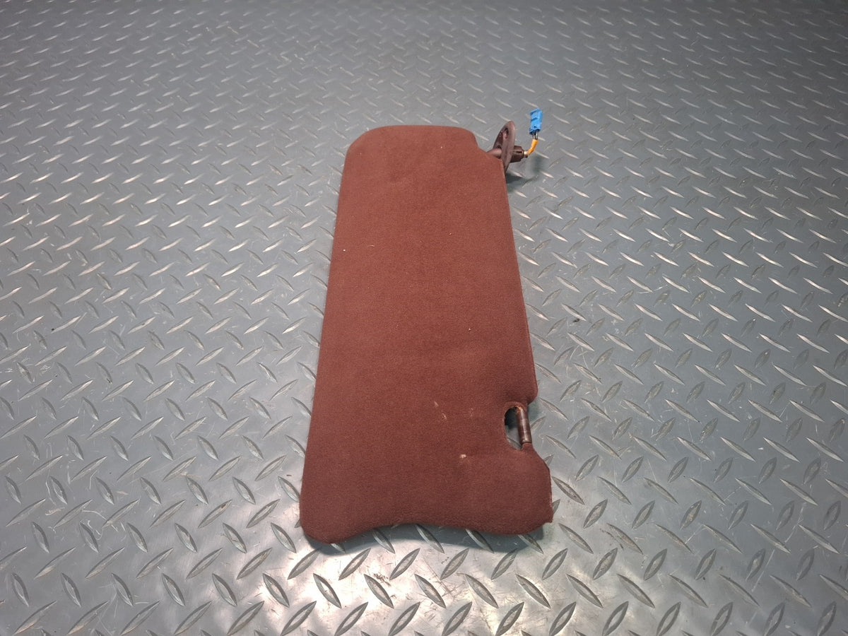 89-90 Toyota Supra MA71 Set of 2 Front Left & Right Cloth Sun Visor Maroon OEM