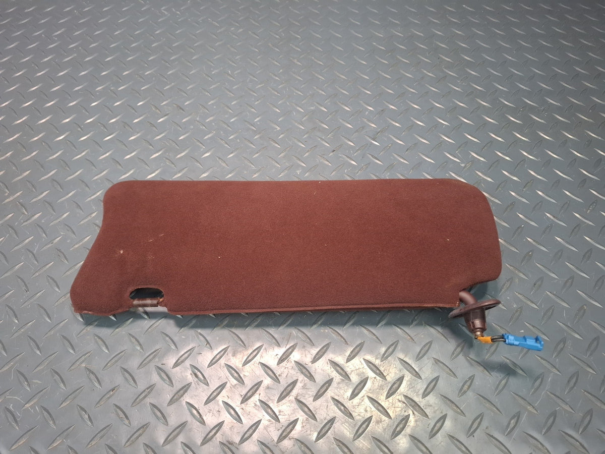 89-90 Toyota Supra MA71 Set of 2 Front Left & Right Cloth Sun Visor Maroon OEM