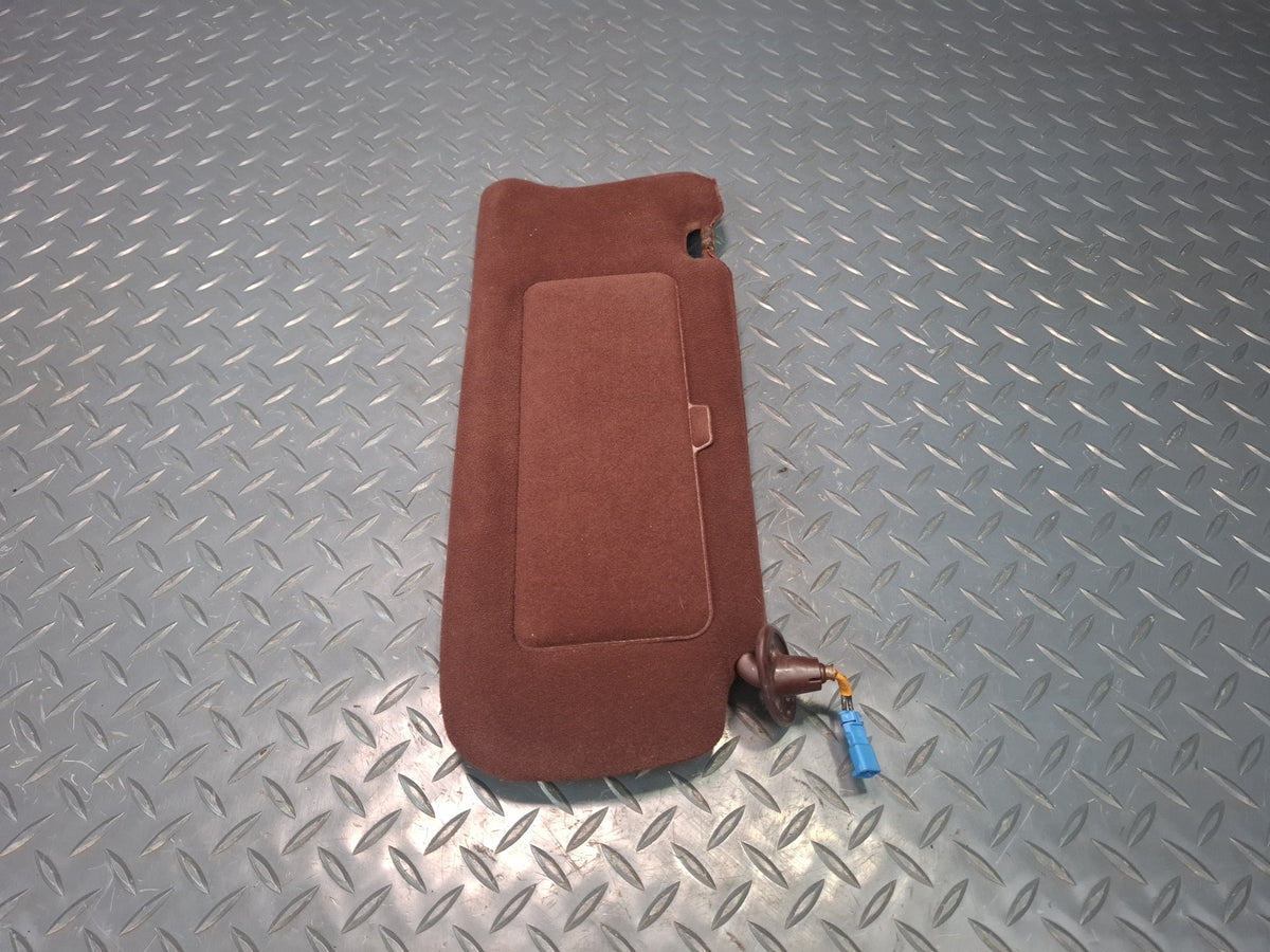 89-90 Toyota Supra MA71 Set of 2 Front Left & Right Cloth Sun Visor Maroon OEM