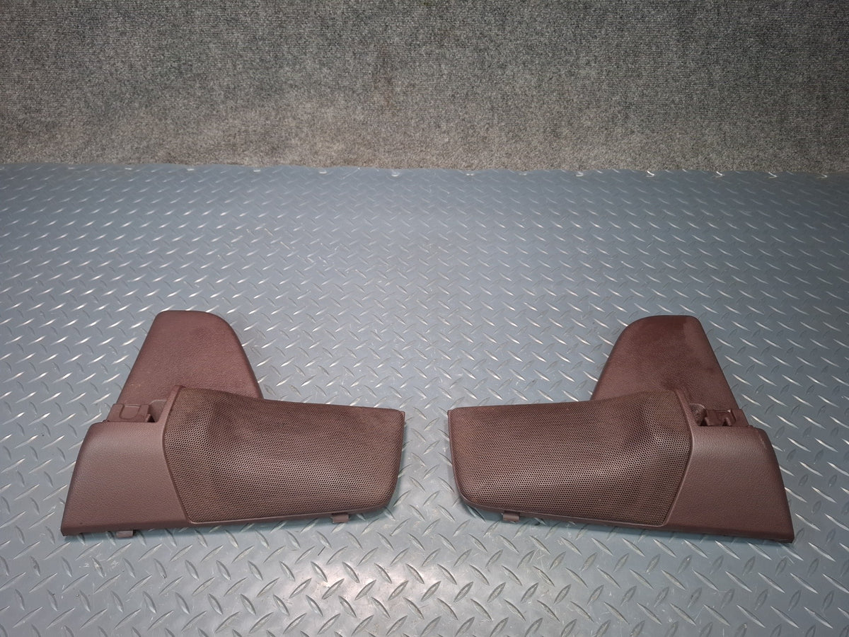 86-92 Toyota Supra MA71 Set of 2 Rear Left & Right Speaker Trim Cover Maroon OEM