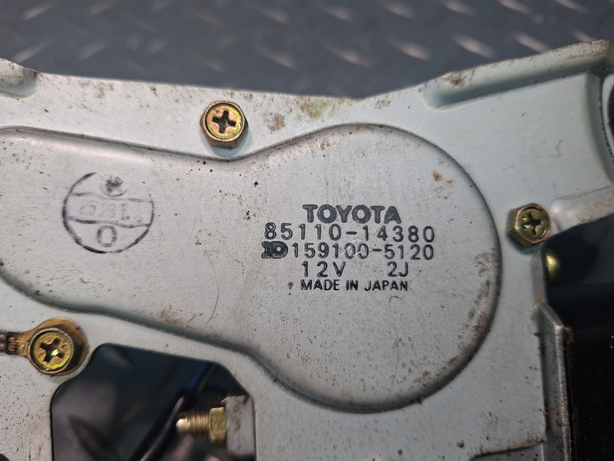 86-92 Toyota Supra MA71 Rear Trunk Lid Tailgate Wiper Motor w Control Unit OEM