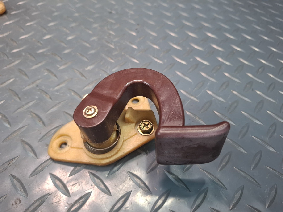 86-92 Toyota Supra MA71 Left & Right Interior Door Handle w Trims Maroon OEM