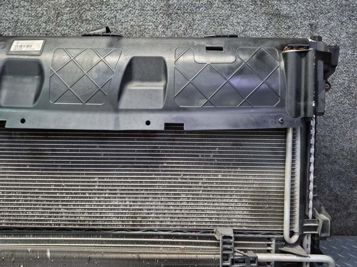 11-16 Porsche Panamera 970 3.6L AWD Engine Coolant Radiator Condenser Fan Assy