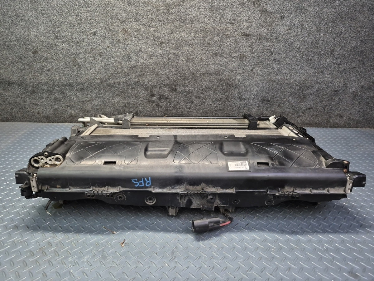 11-16 Porsche Panamera 970 3.6L AWD Engine Coolant Radiator Condenser Fan Assy