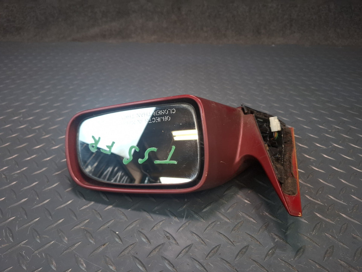 89-92 Toyota Supra MA71 Turbo Right Door Exterior Side View Power Mirror RED OEM