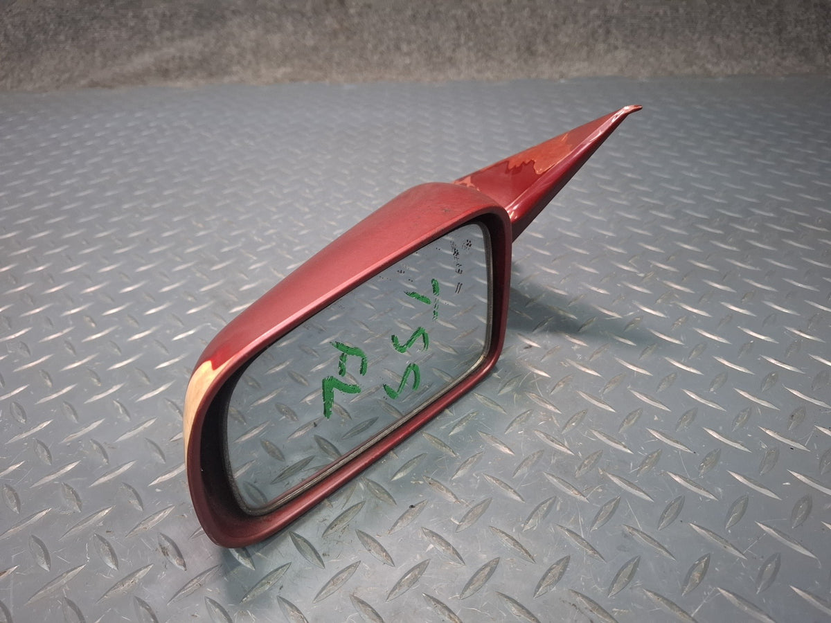 89-92 Toyota Supra MA71 Turbo Front Left Door Side View Power Mirror RED OEM