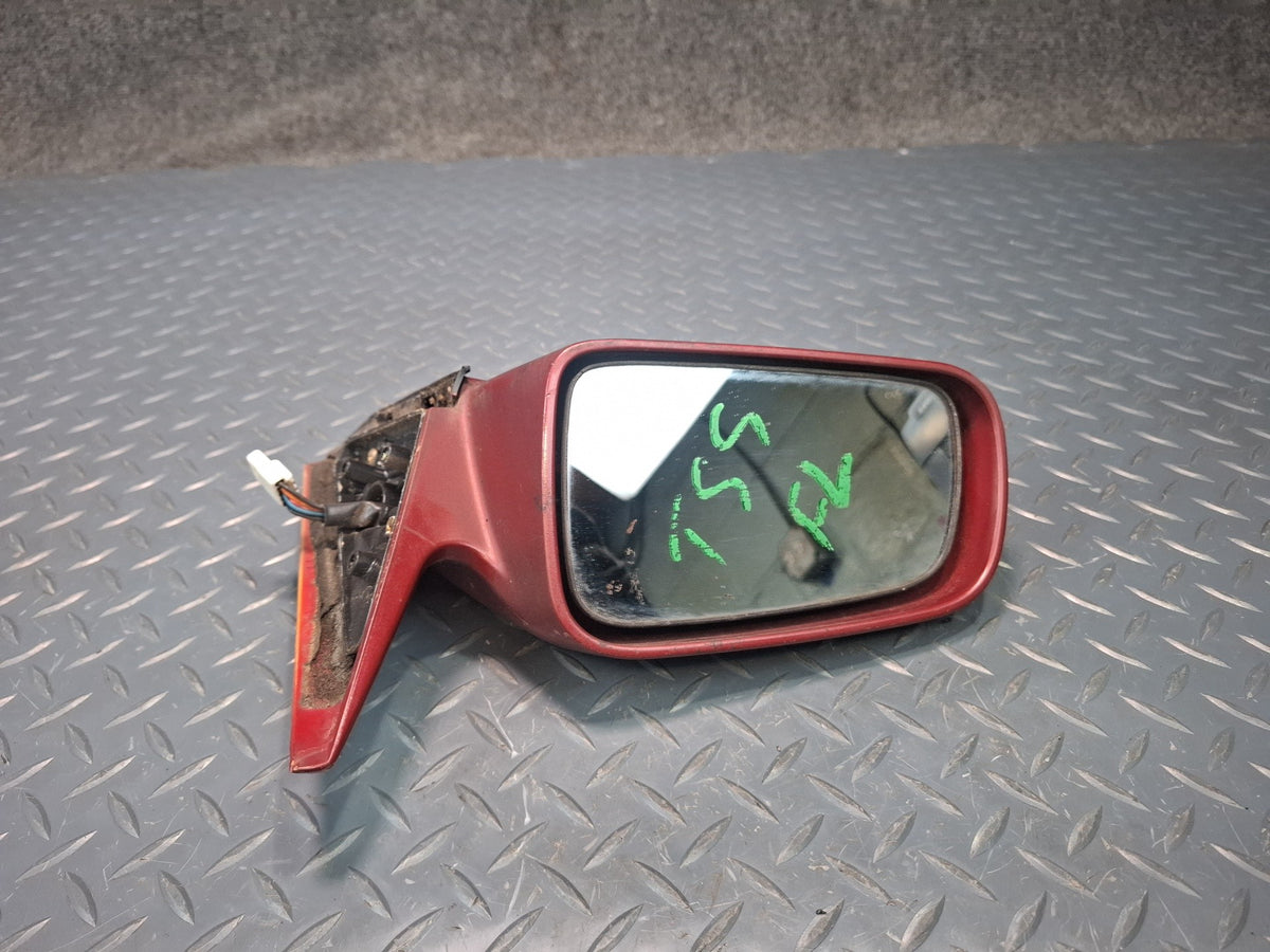 89-92 Toyota Supra MA71 Turbo Front Left Door Side View Power Mirror RED OEM