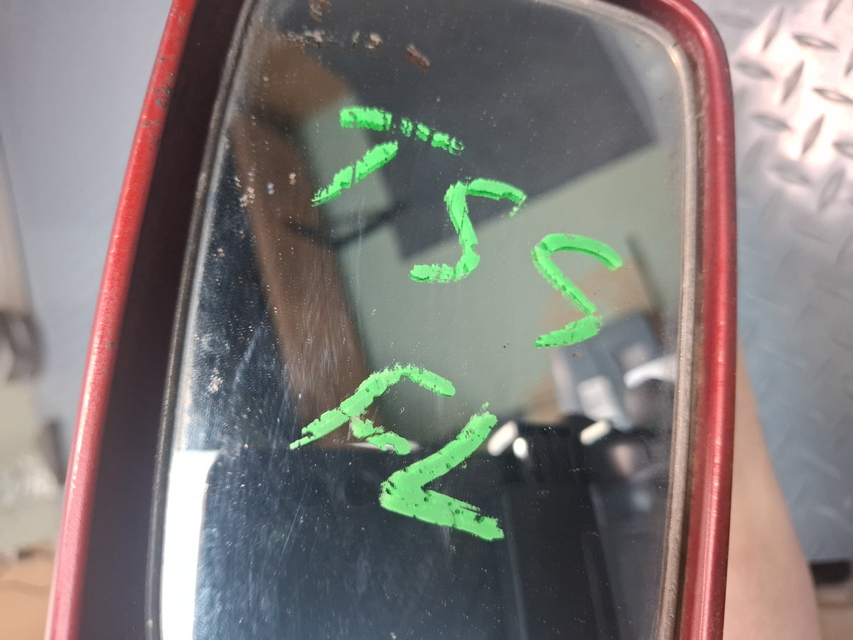 89-92 Toyota Supra MA71 Turbo Front Left Door Side View Power Mirror RED OEM