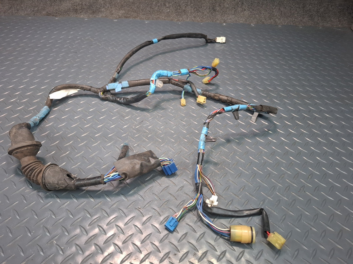 89-90 Toyota Supra MA71 MK3 Set of 2 Left & Right Door Wire Wiring Harness OEM
