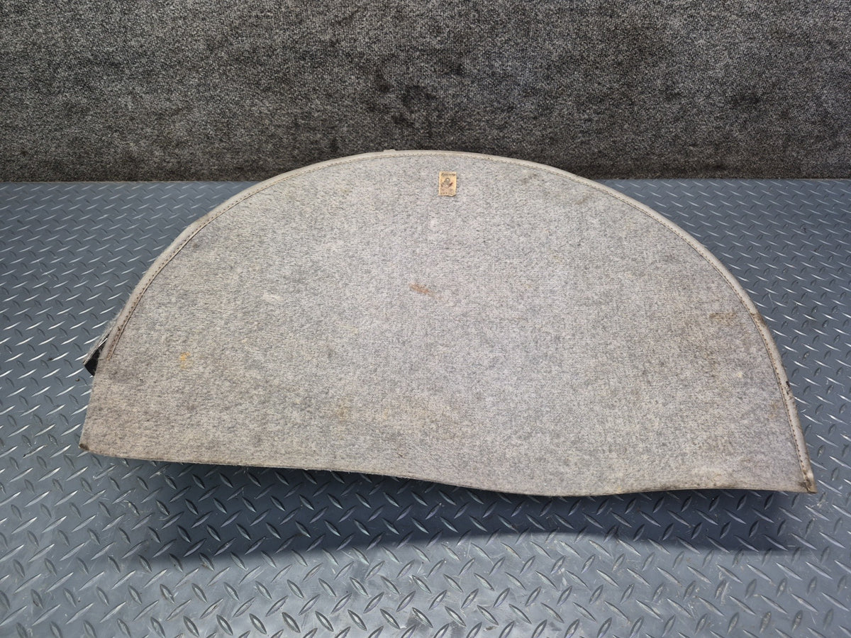 84-88 Toyota Cressida MX73 Sedan Trunk Spare Tire Wheel Carpet Cover Gray Dmgd