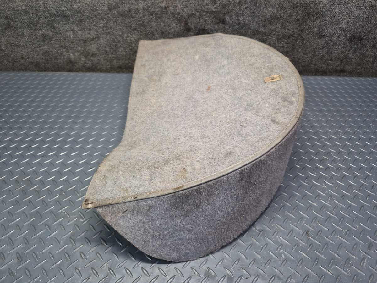 84-88 Toyota Cressida MX73 Sedan Trunk Spare Tire Wheel Carpet Cover Gray Dmgd